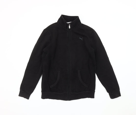 Puma Women's Black Jacket, Size 12, Casual Sports Style