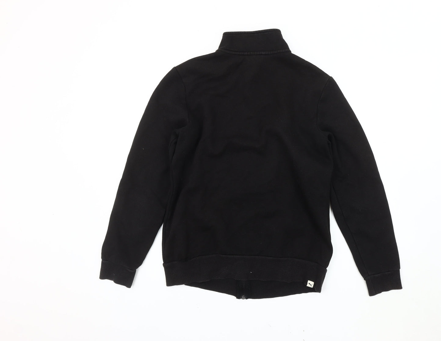 Puma Women's Black Jacket, Size 12, Casual Sports Style