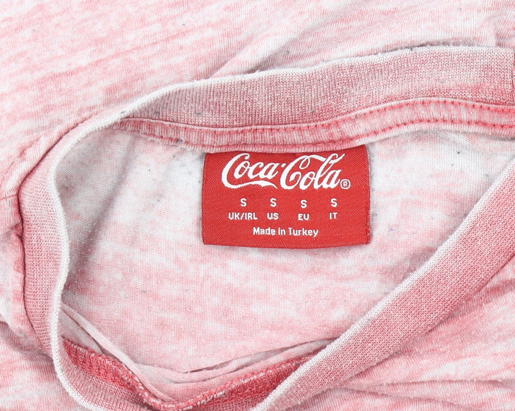 Coca-Cola Pink T-Shirt, Unisex Adults, Size S, Casual Wear