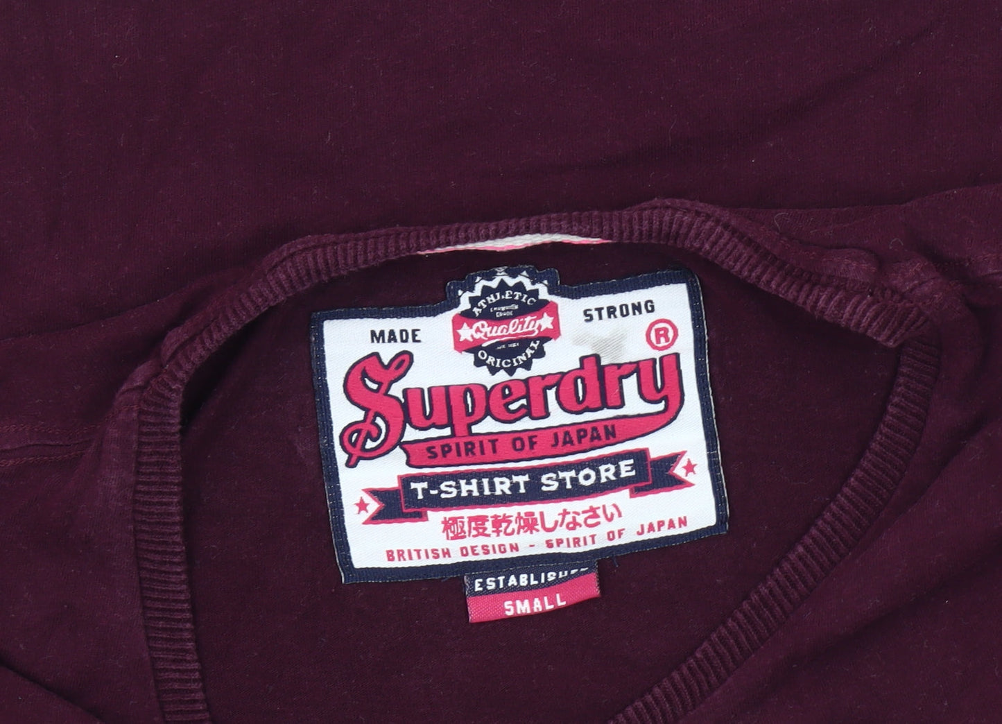 Superdry Women's Red T-Shirt Size S