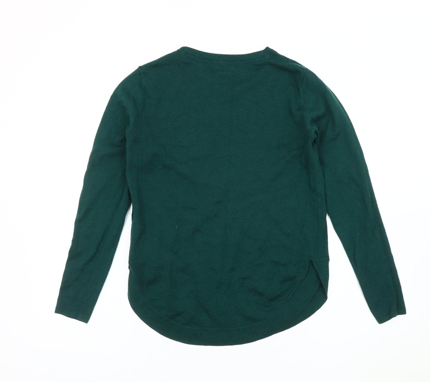 Fat Face Women’s Green Round Neck Pullover Jumper