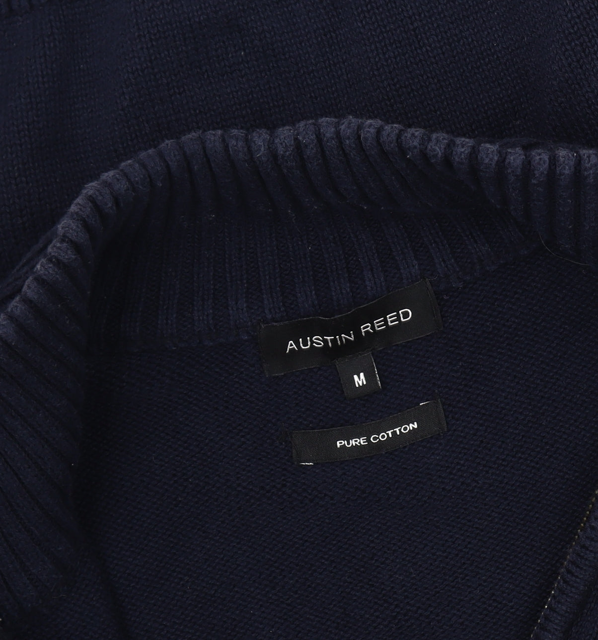 Austin Reed Men's Medium Blue Pullover Jumper