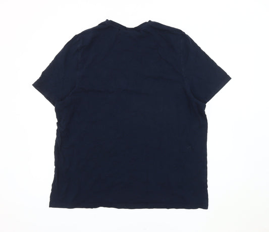 Slazenger Men's Blue 2XL V-Neck T-Shirt