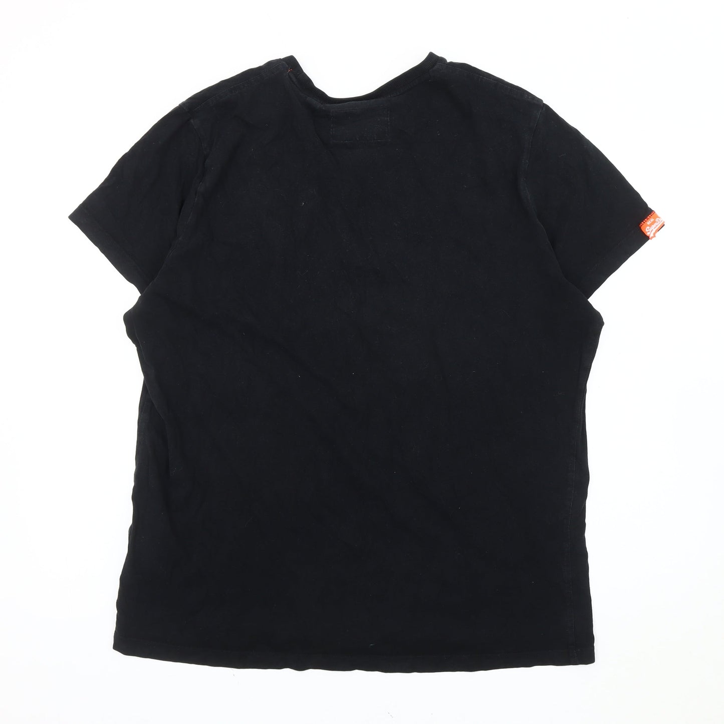 Superdry Men's Black 2XL T-Shirt, Logo Accent