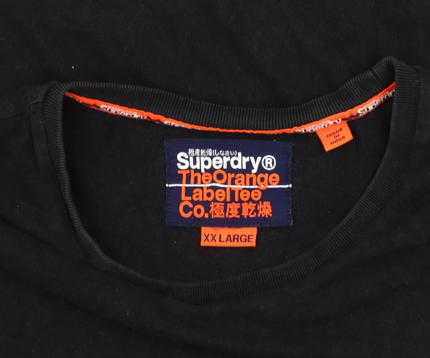 Superdry Men's Black 2XL T-Shirt, Logo Accent