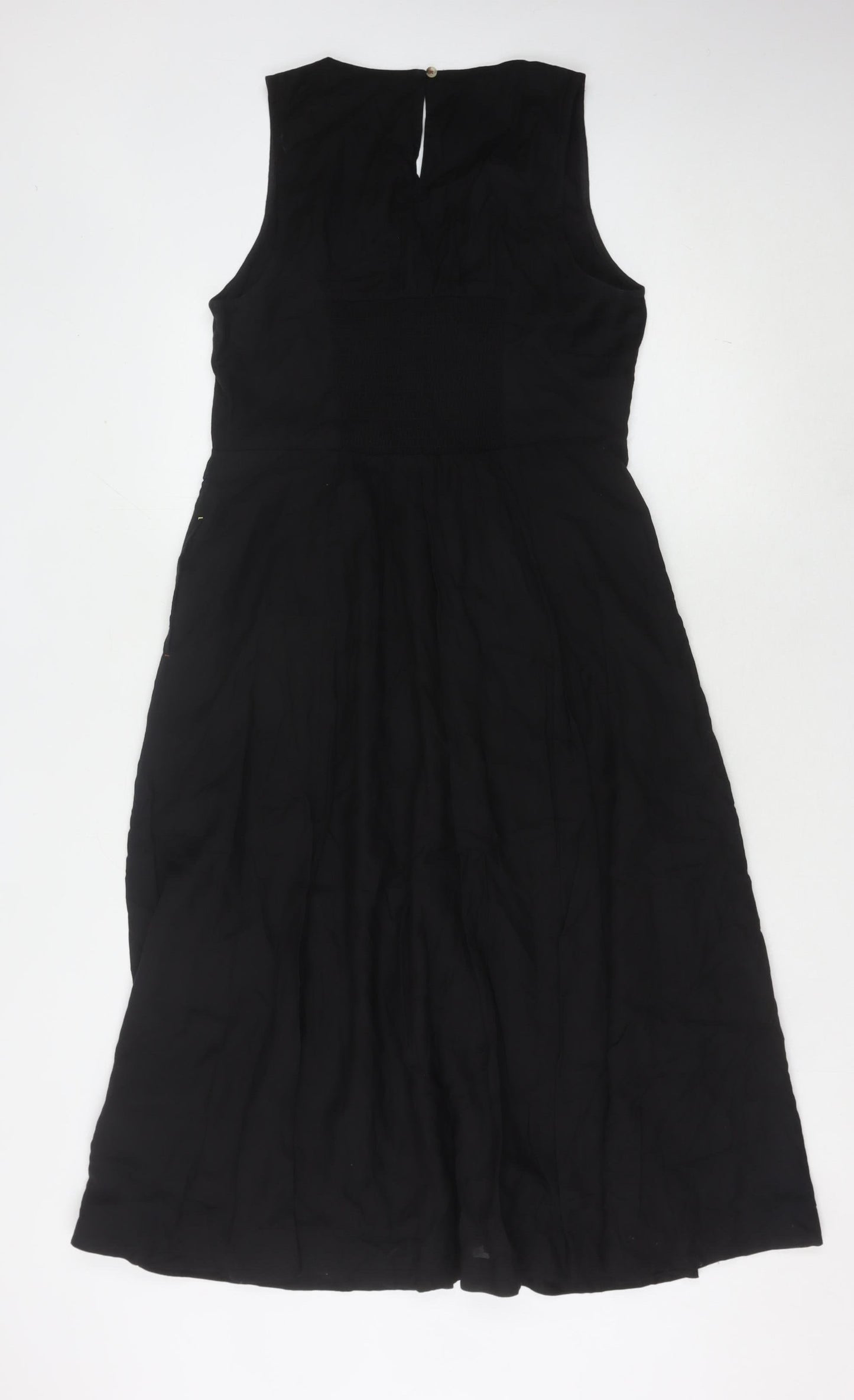 White Stuff Women's Black Sleeveless Dress Size 10