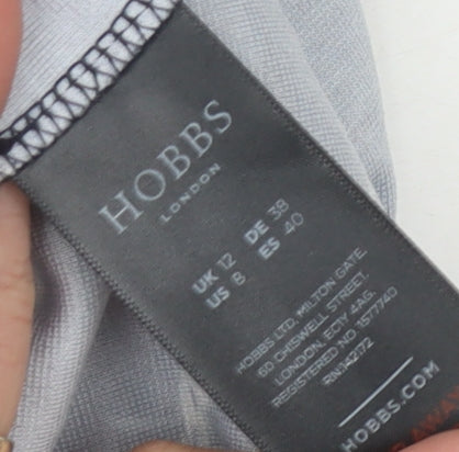 Hobbs Women's Blue Animal Print 3/4 Sleeve Dress