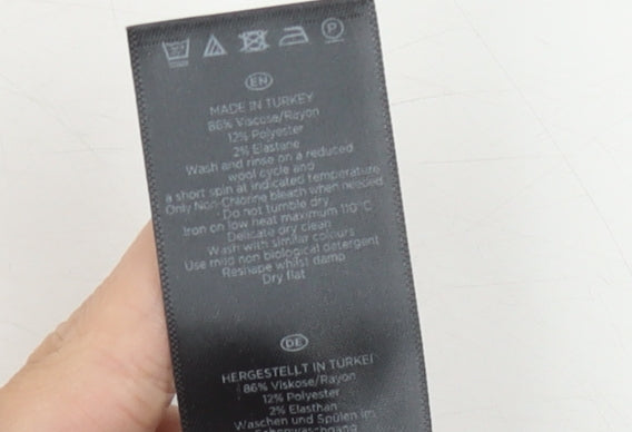 Hobbs Women's Blue Animal Print 3/4 Sleeve Dress