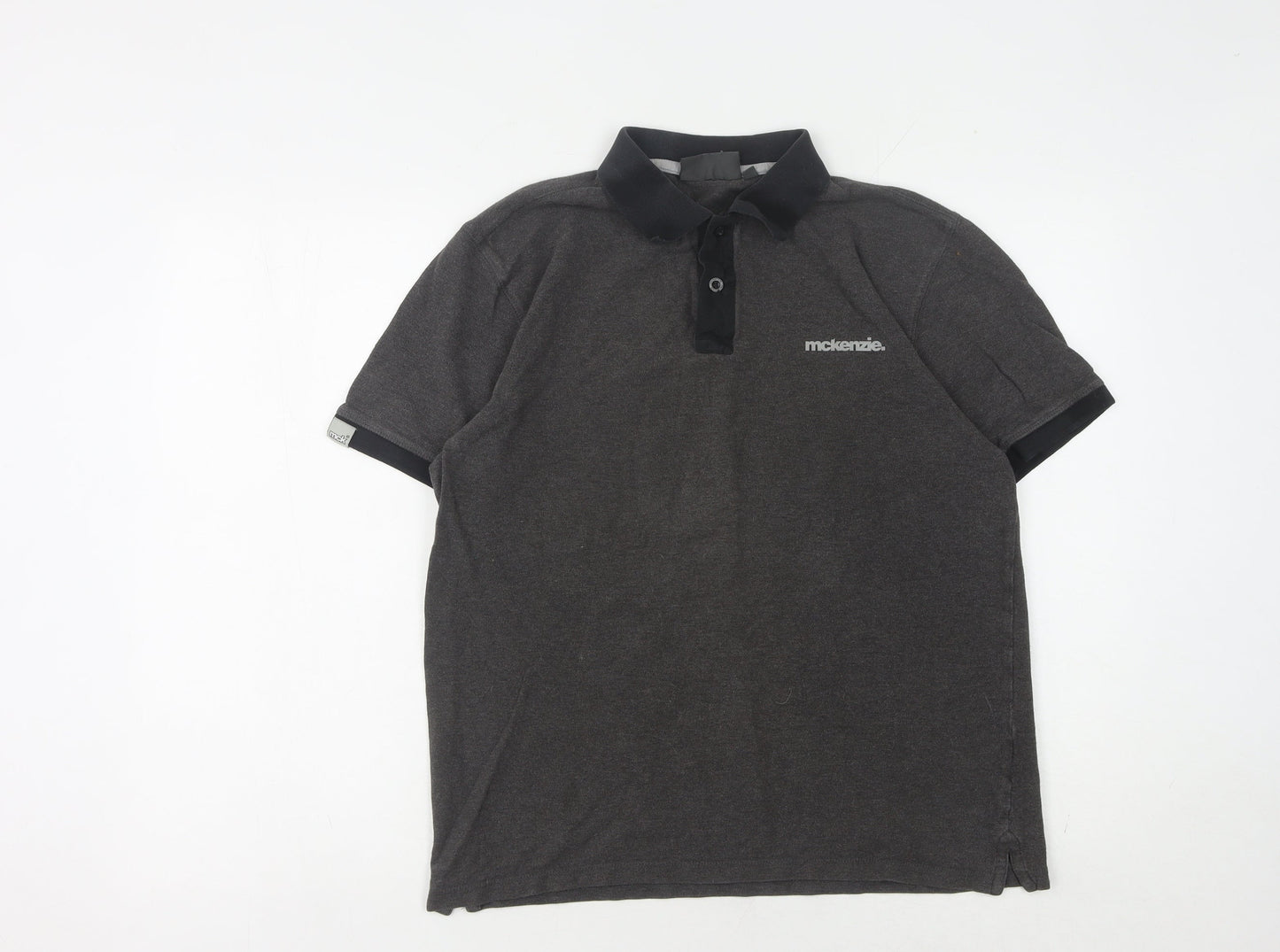 McKenzie Men's Grey Polo Shirt, Size M, Casual