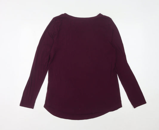 GAP Women's Purple Long Sleeve T-Shirt S