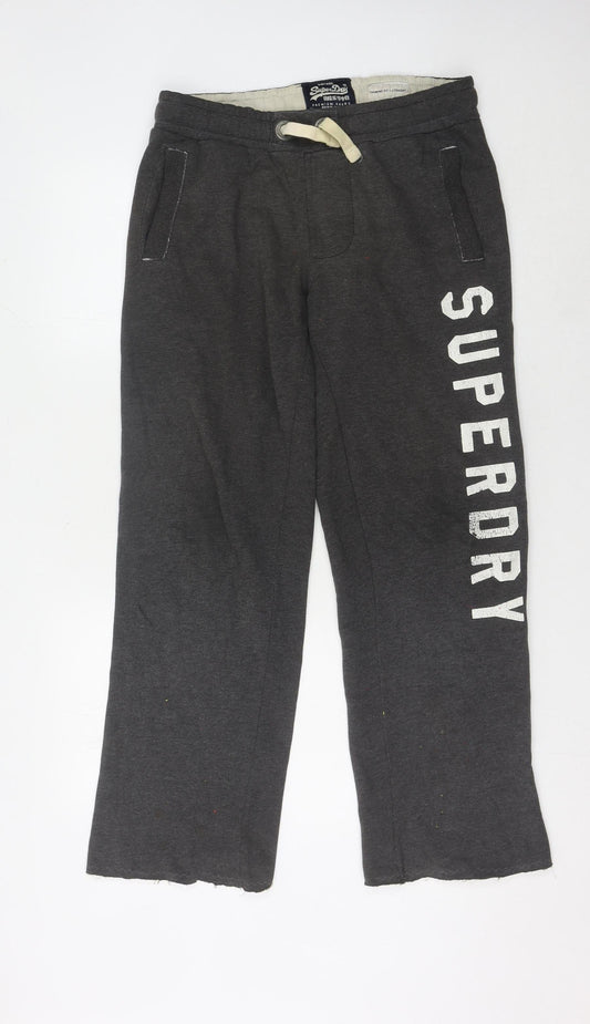 SuperDry Men's Grey Sweatpants S Casual Straight