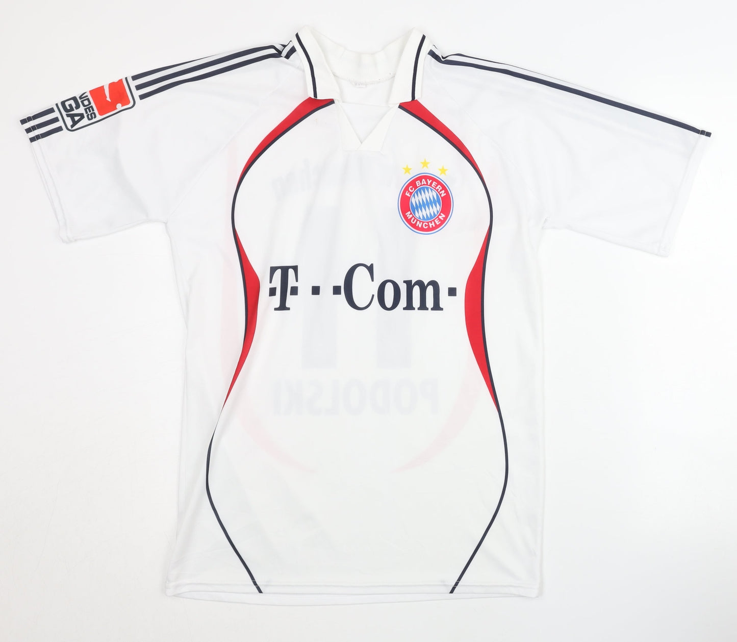 Bayern Munich Away Shirt L Podolski White Adults