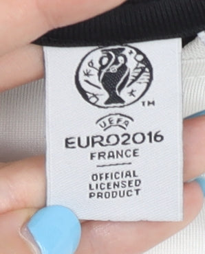 UEFA Euro 2016 Germany Home Shirt, White, Men's S, Short Sleeves