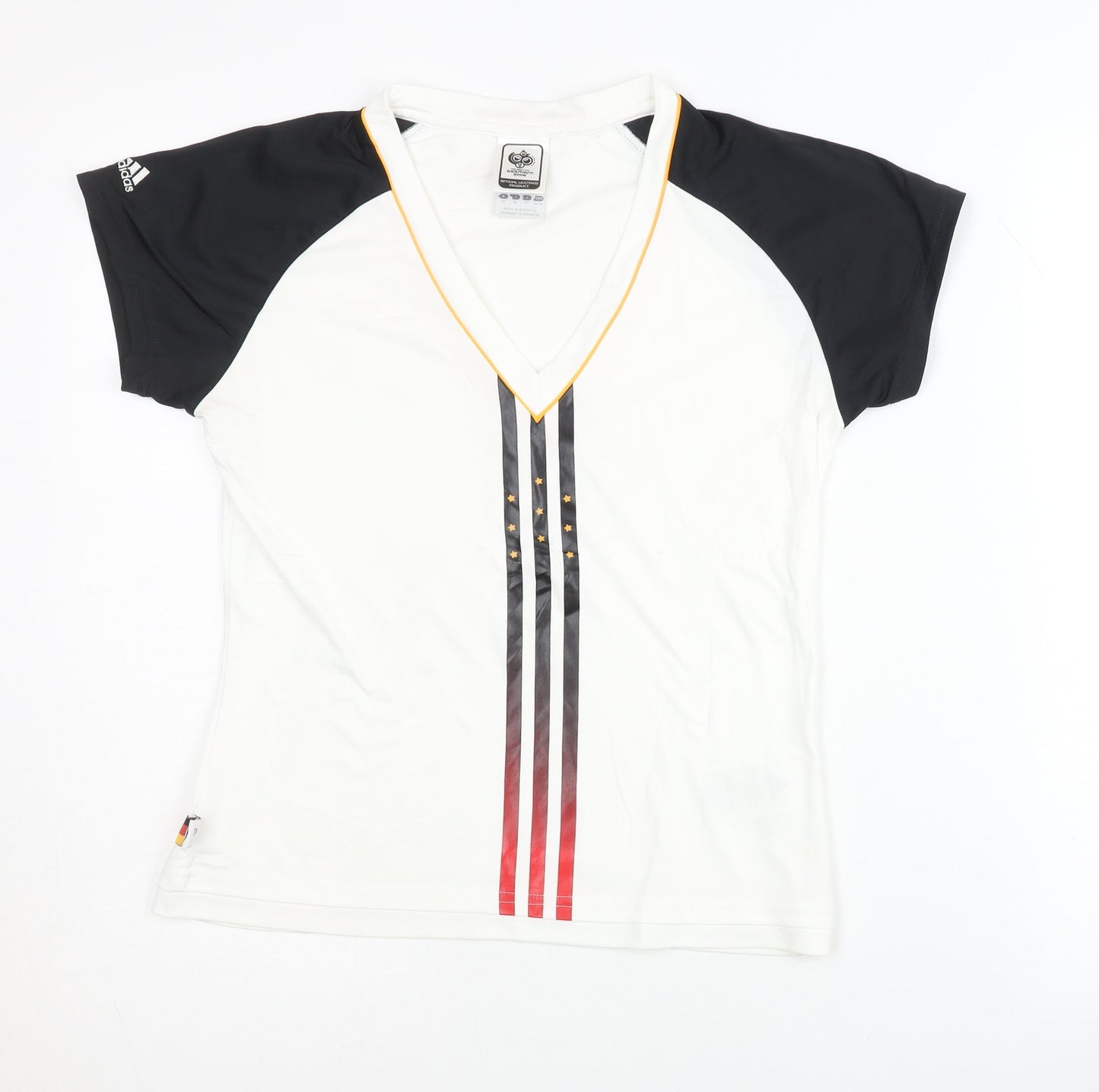 Adidas Womens FIFA World Cup Germnay 2006 White Shirt 14 Short Sleeves