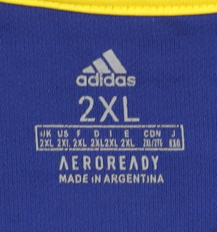 Adidas XXL CABJ Adult Blue Home Shirt - Short Sleeve