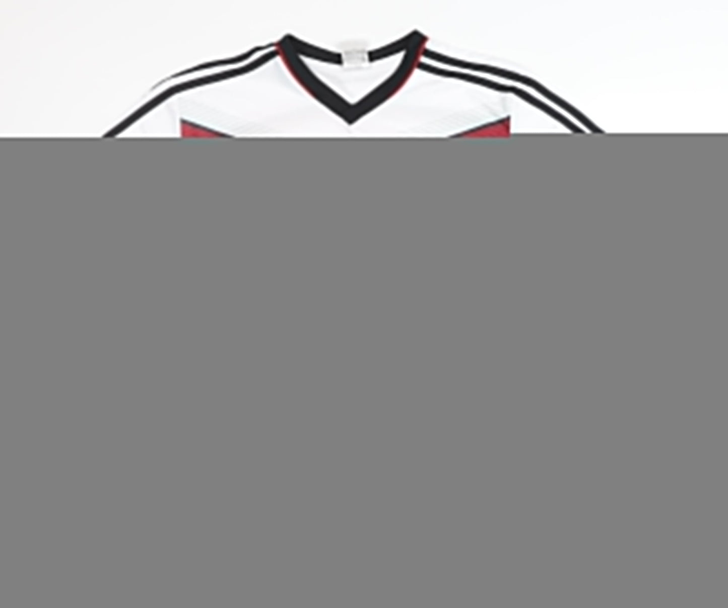 Germany Home Shirt XL White Short Sleeves Number 13 Müller