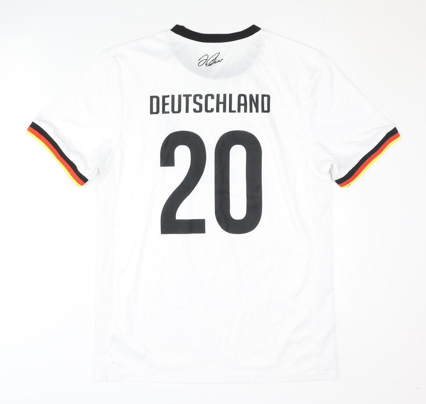 Nivea Men Germany Home Shirt Signed, White, Adult S, Short Sleeves