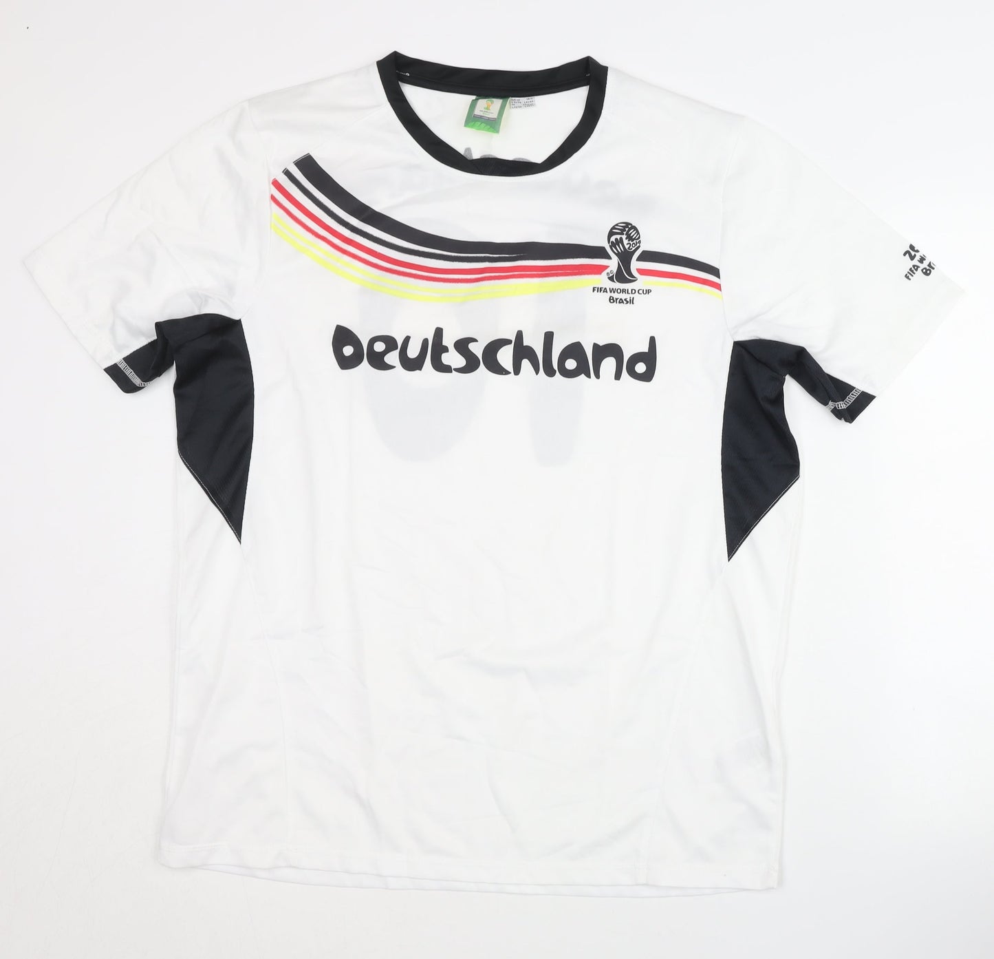 Germany Home Shirt FIFA World Cup, Adult L, White, Short Sleeves