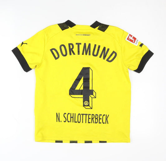 Puma Kids BVB Dortmund Home Football Shirt Yellow 11-12Y