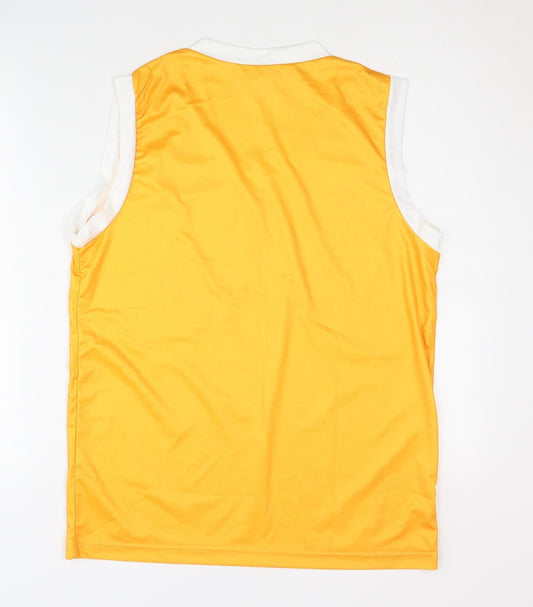 Kinder Sport Boys Yellow Basketball Sleeveless Tank Top
