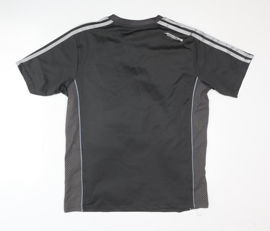 Adidas Men's Grey T-Shirt Size L Sports Activewear