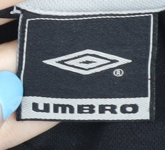 Umbro Men's Black T-Shirt L Gym Solid Logo Crew