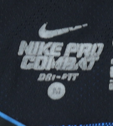 Nike Men's Black Blue Athletic T-Shirt Medium