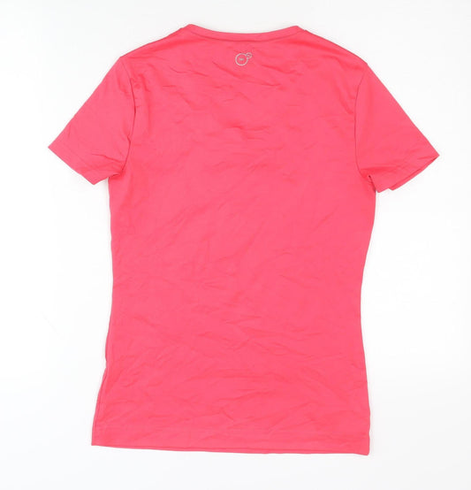 Puma Women's Red V-Neck T-Shirt, Size 10