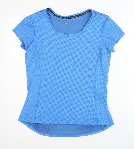 Nike Women Blue Athletic T-Shirt, Size S, Breathable
