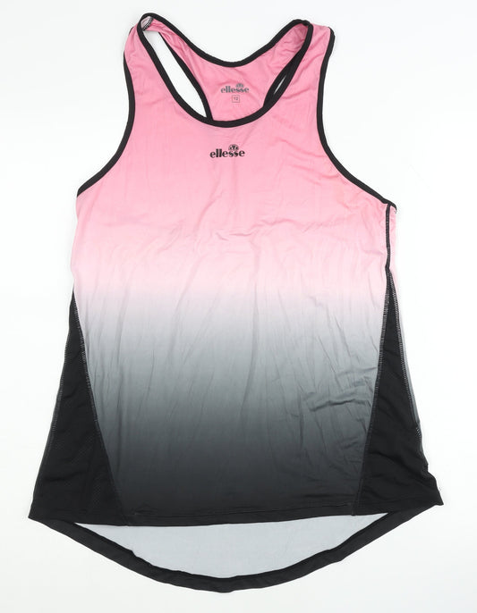 Ellesse Women's Pink & Black Tank Top Size 12