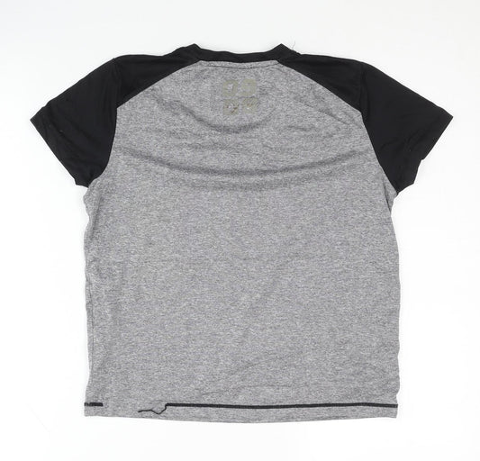 Crivit Boys Grey Sports T-Shirt, 11-12 Years, Breathable