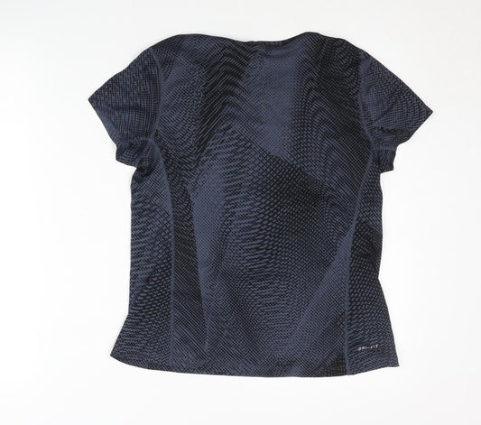 Nike Women's Blue T-Shirt M Athletic Fit