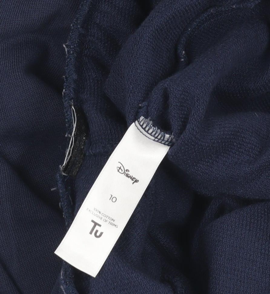 Disney Women's Blue Jogger Trousers, Size 10, Casual Wear