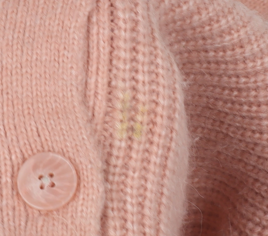 Fat Face Women's Pink Cardigan, UK 14, V-Neck