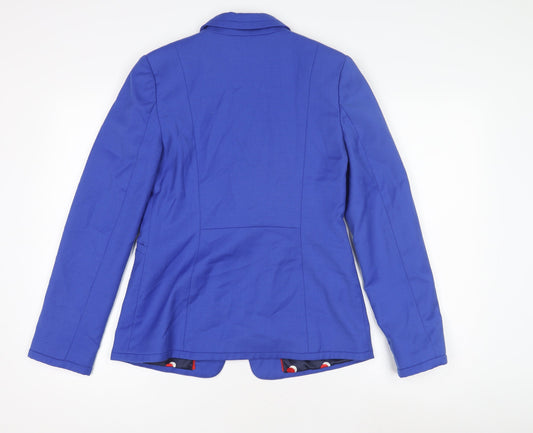Boden Women's Blue Blazer UK 8 Single-Breasted