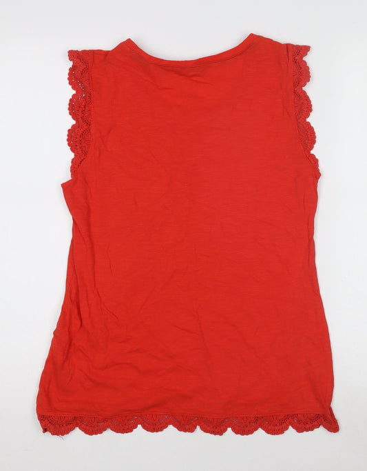 Tommy Hilfiger Women's Red Camisole - Size M, Cotton