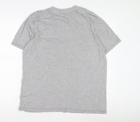 Great Britain Men's Grey Jersey T-Shirt Large Crew Neck
