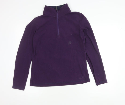 Peter Storm Women’s Purple Fleece 1/2 Zip Sweatshirt Size 12