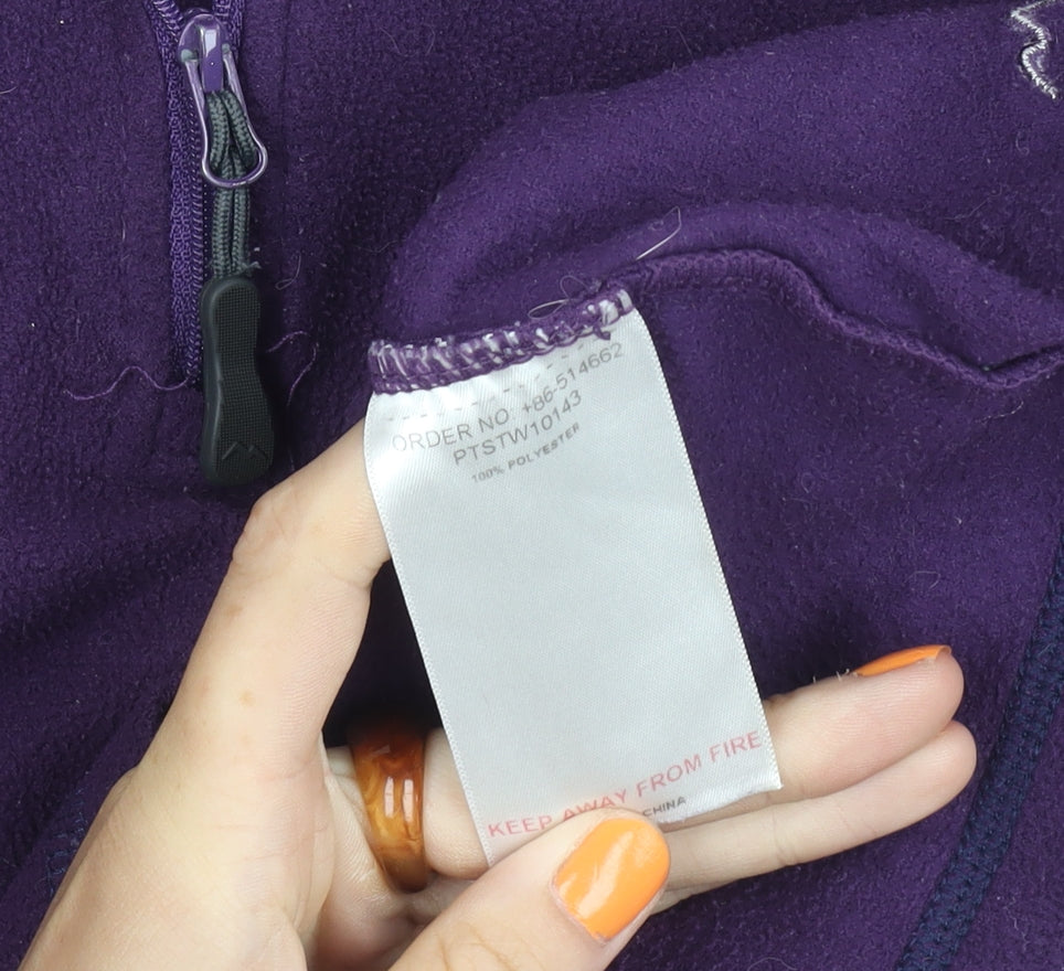 Peter Storm Women’s Purple Fleece 1/2 Zip Sweatshirt Size 12