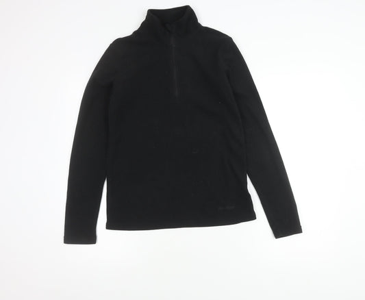 Peter Storm Women's Black Fleece Zip Sweatshirt Size 10