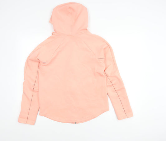 Puma Women's Pink Hooded Jacket, Size S, Casual Sporty