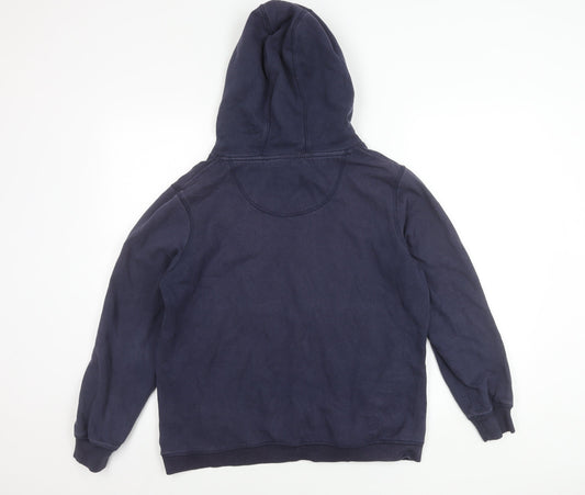 Fat Face Unisex Blue Cotton Blend Hoodie M