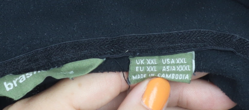 Brasher Men's Black Fleece Hiking Jacket 2XL