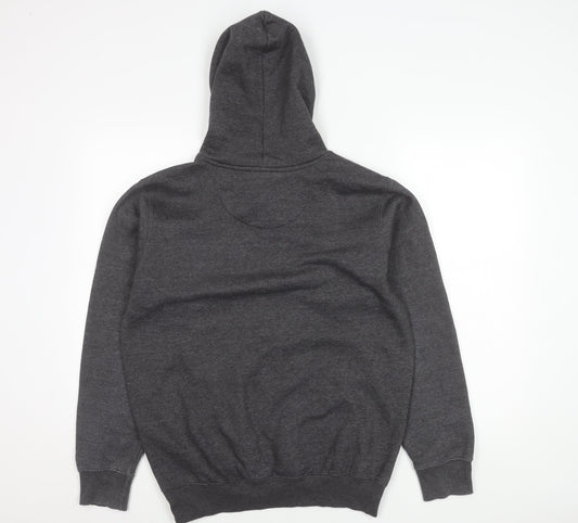 Pierre Cardin Men's Grey Small Pullover Hoodie