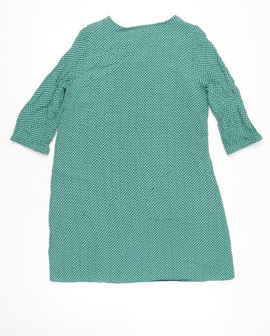 Crew Clothing Co Women’s Green Geometric Dress Size 14