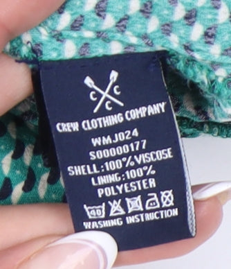 Crew Clothing Co Women’s Green Geometric Dress Size 14