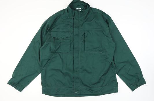 Russell Men's Green 2XL Basic Jacket, Casual Stand-Up Collar