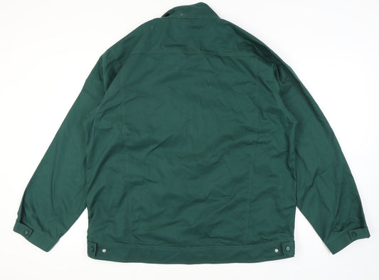 Russell Men's Green 2XL Basic Jacket, Casual Stand-Up Collar