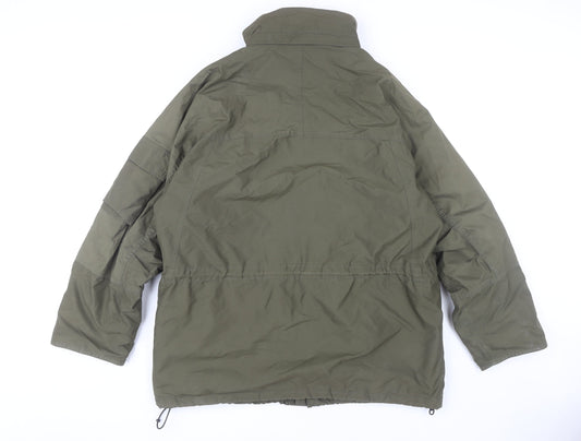 Peter Storm Men's Green Military Jacket L Waterproof