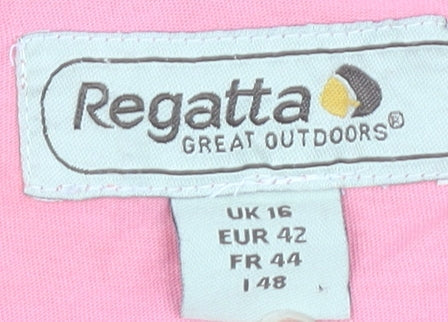 Regatta Women's Pink Polo Shirt Size 16
